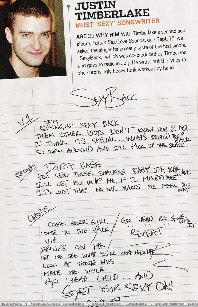 back bringin lyric sexy Back bringin lyric sexy